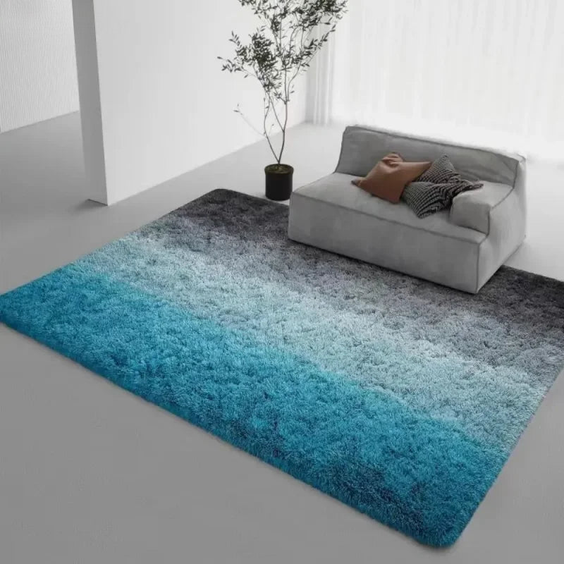 Plush Area Rug | Soft Polyester with Gradient Design 7