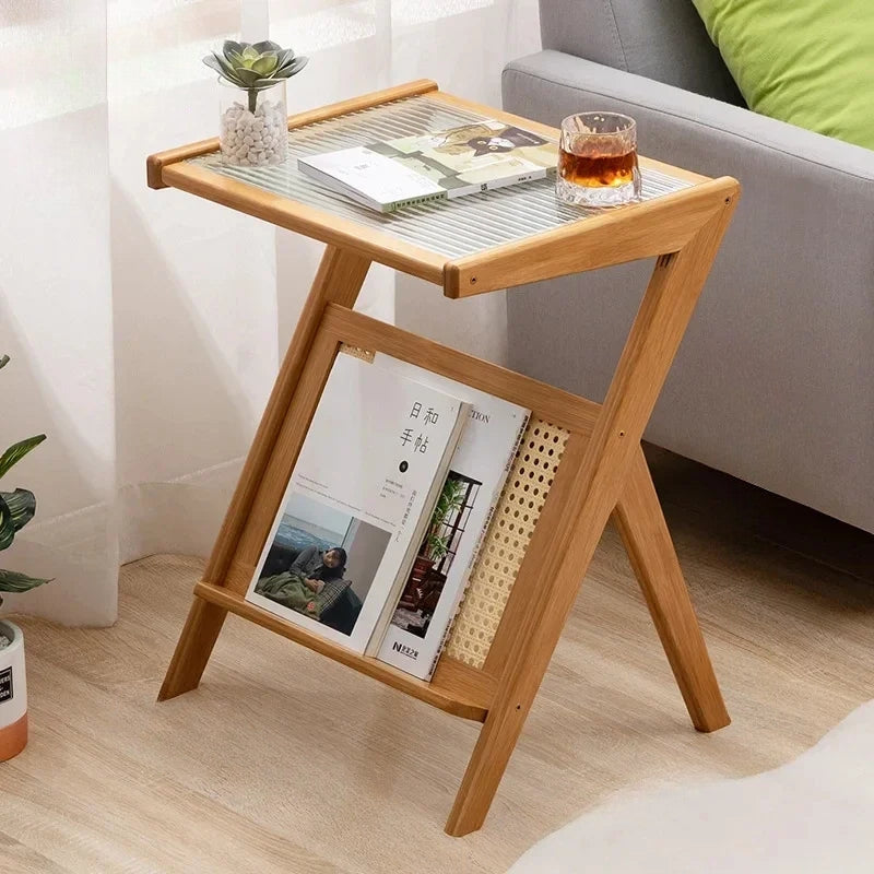 Bamboo Coffee Table | Eco-Friendly Design with Rattan Accents 10