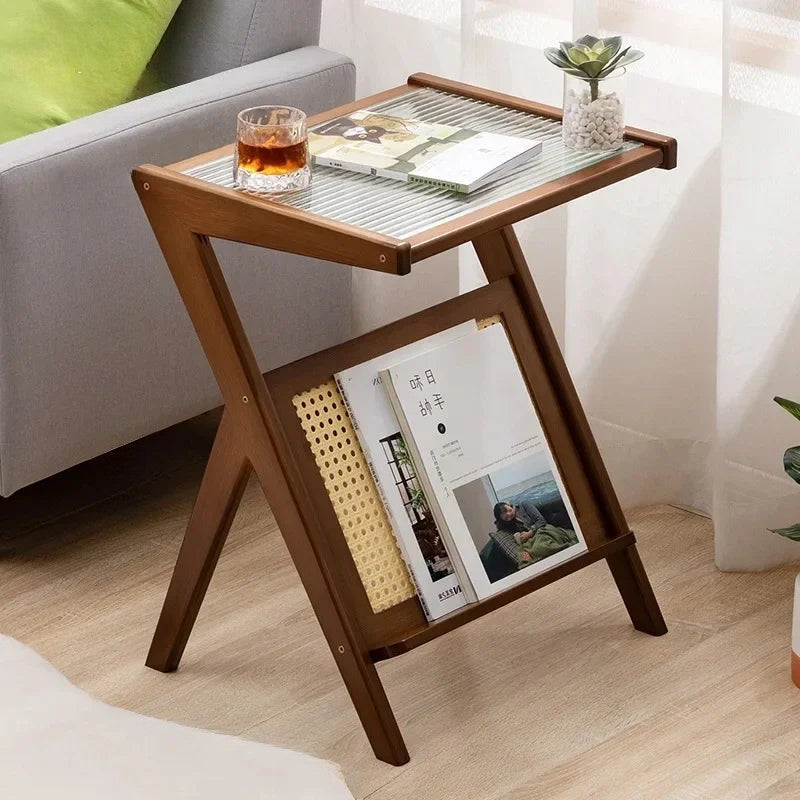 Bamboo Coffee Table | Eco-Friendly Design with Rattan Accents 9