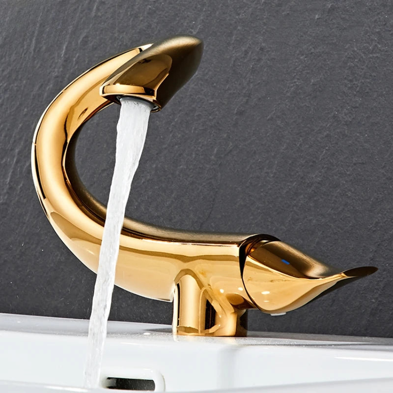 Bathroom Faucet | Elegant Swan-Inspired Design with Durable Brass Construction 8
