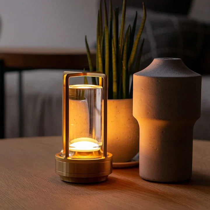 Rechargeable Industrial Table Lamp | Portable Dimmable Lighting 5