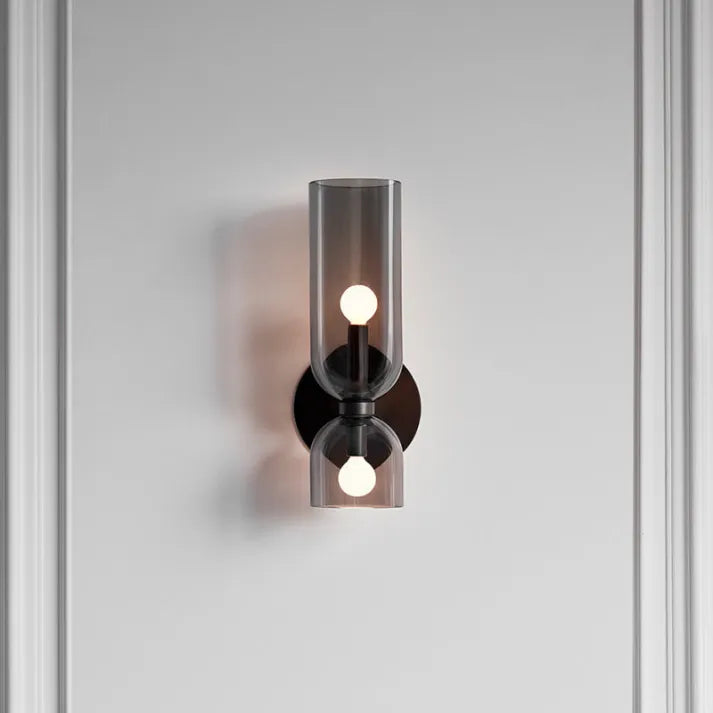 Dual Glass Wall Sconce | Modern Scandinavian Design with Warm LED Lighting 7