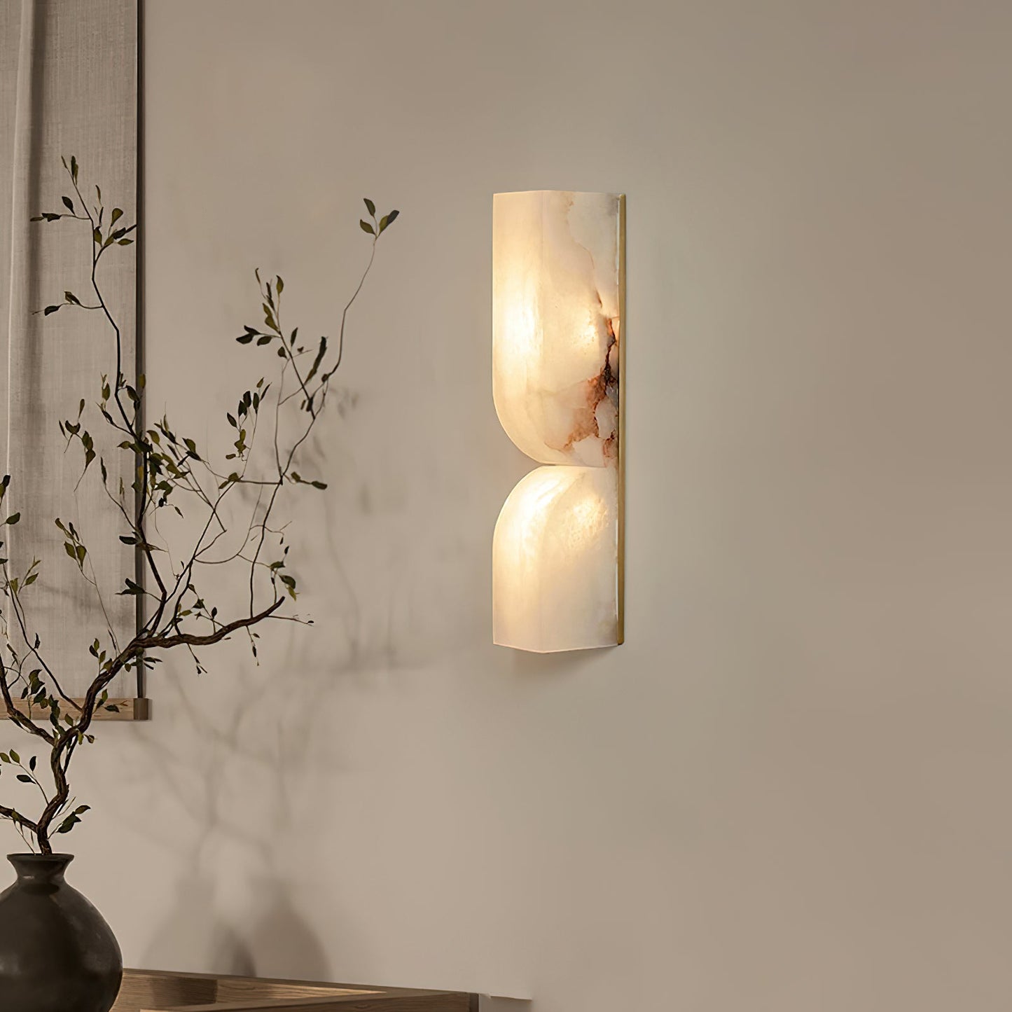 Alabaster Wall Sconce | Elegant LED Lighting with Intricate Design 4