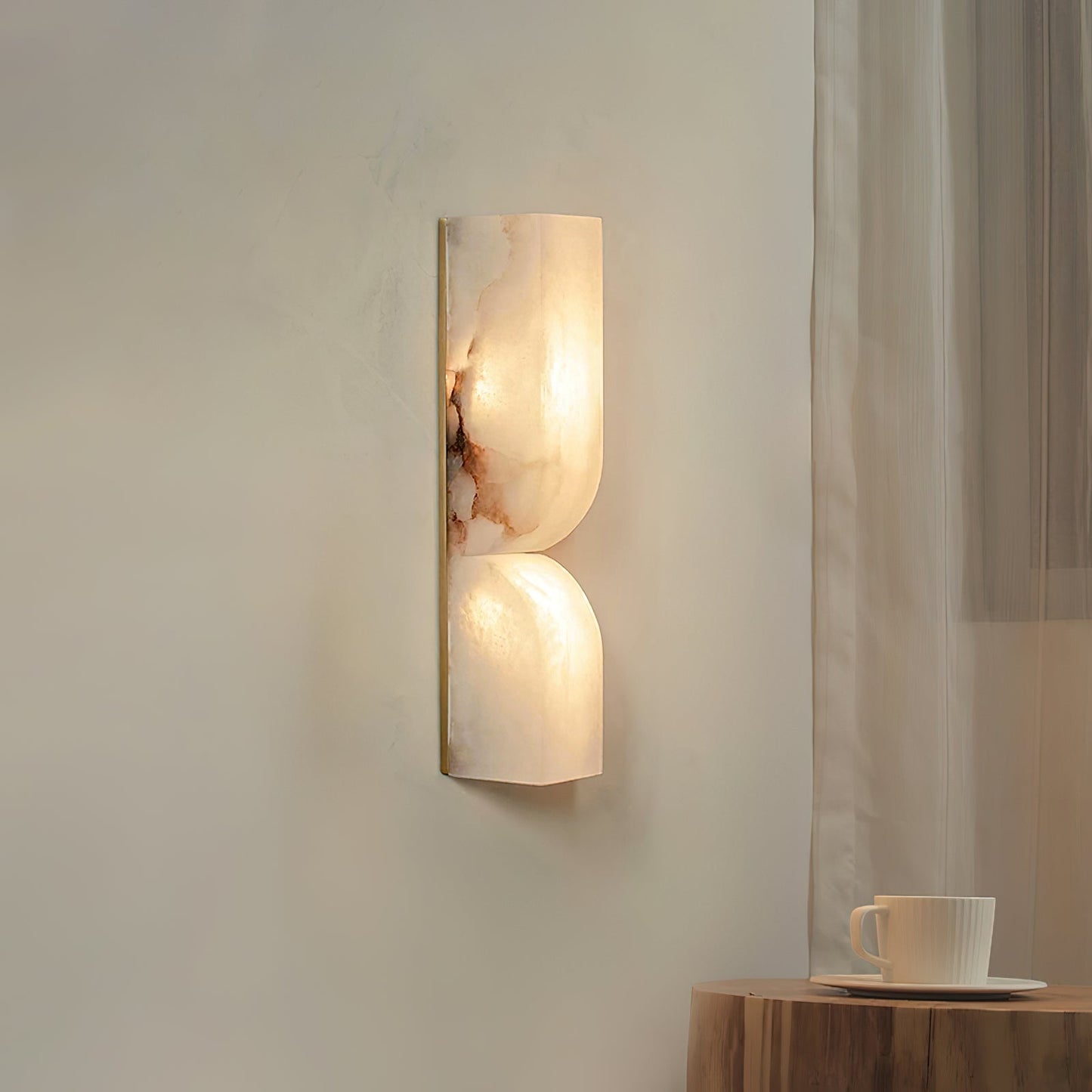 Alabaster Wall Sconce | Elegant LED Lighting with Intricate Design 5