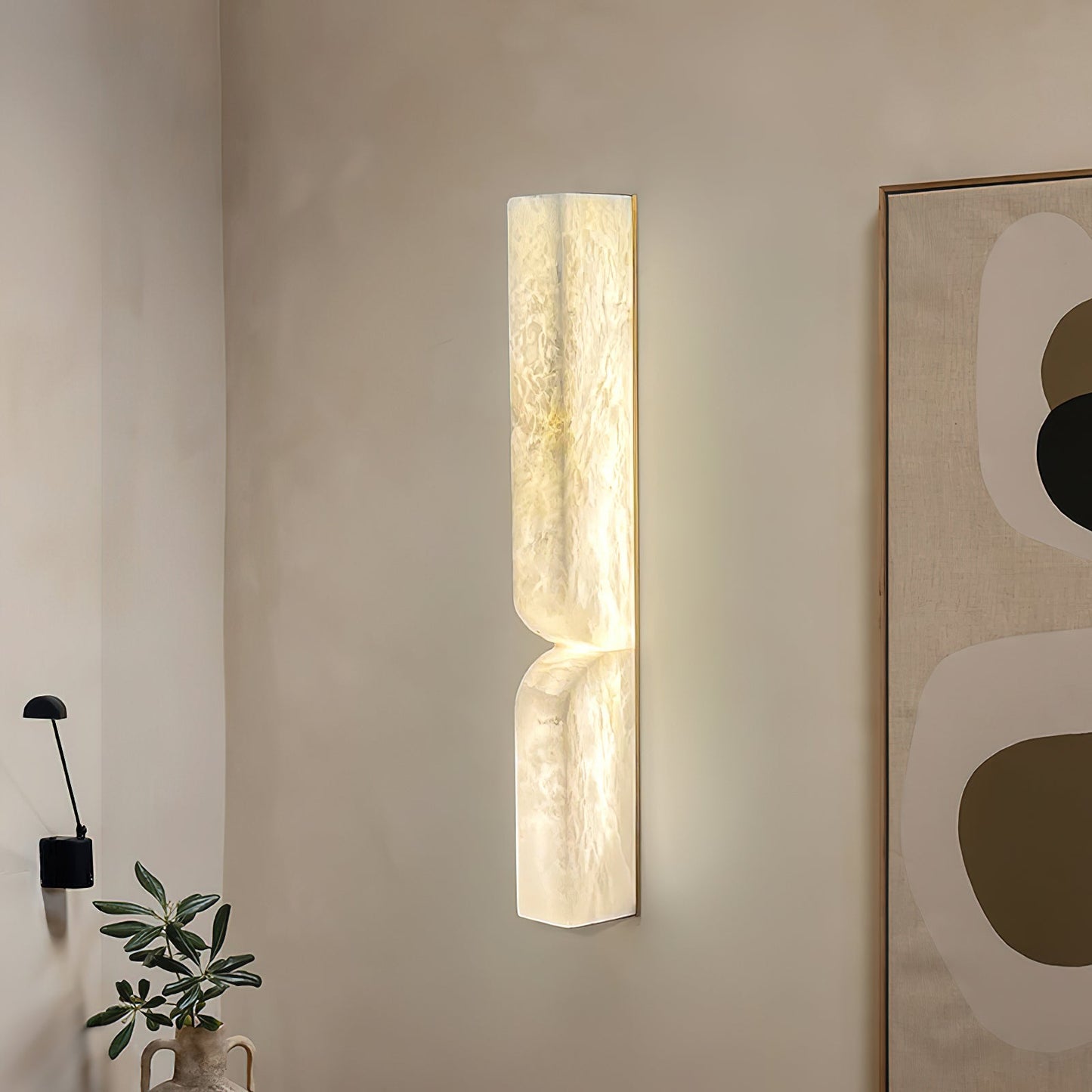 Alabaster Wall Sconce | Elegant LED Lighting with Intricate Design 6