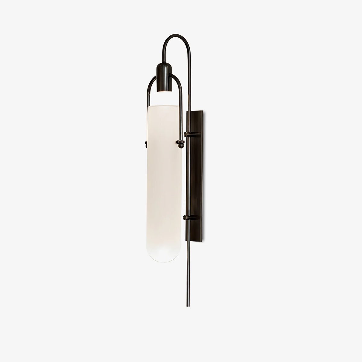 Arc Wall Lamp | Modern Matte Frame with Frosted Glass Shade 2