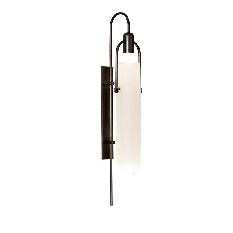 Arc Wall Lamp | Modern Matte Frame with Frosted Glass Shade 12