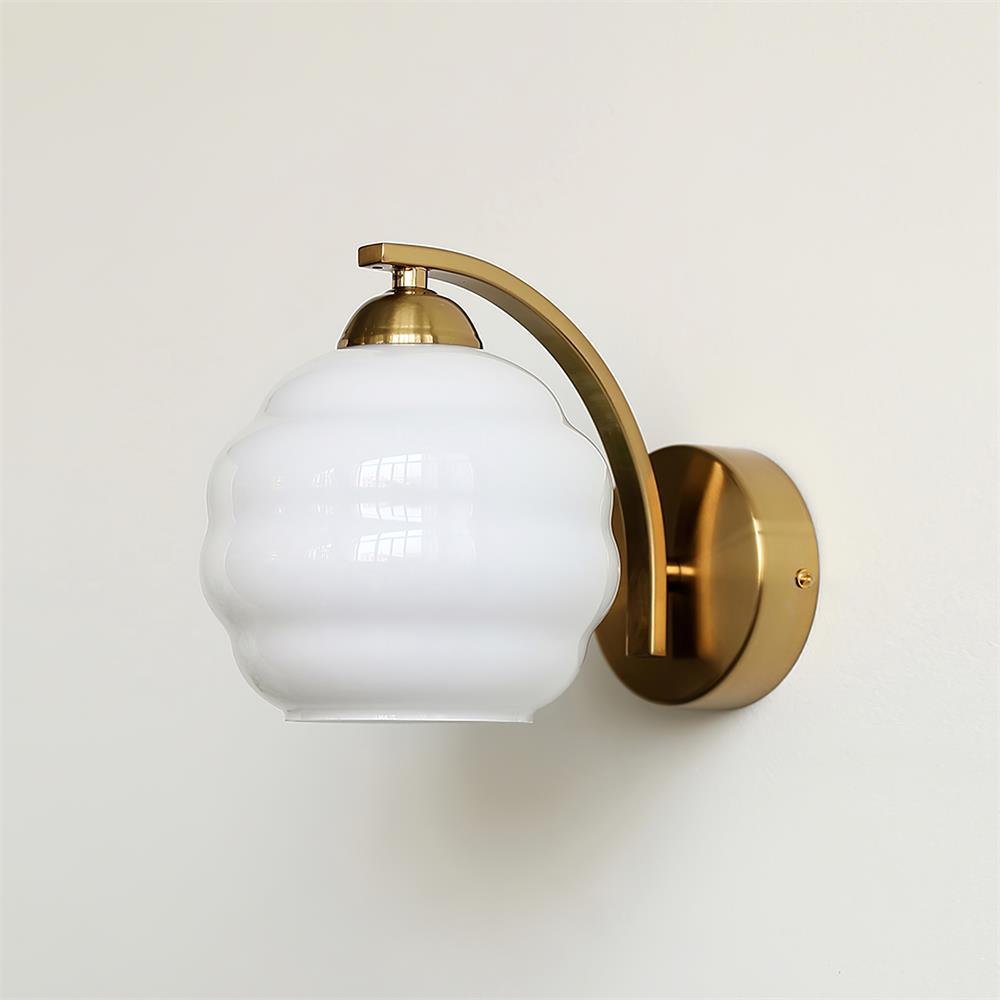 Art Deco Wall Sconce | Elegant Vintage Design with Warm Glass Shades 1