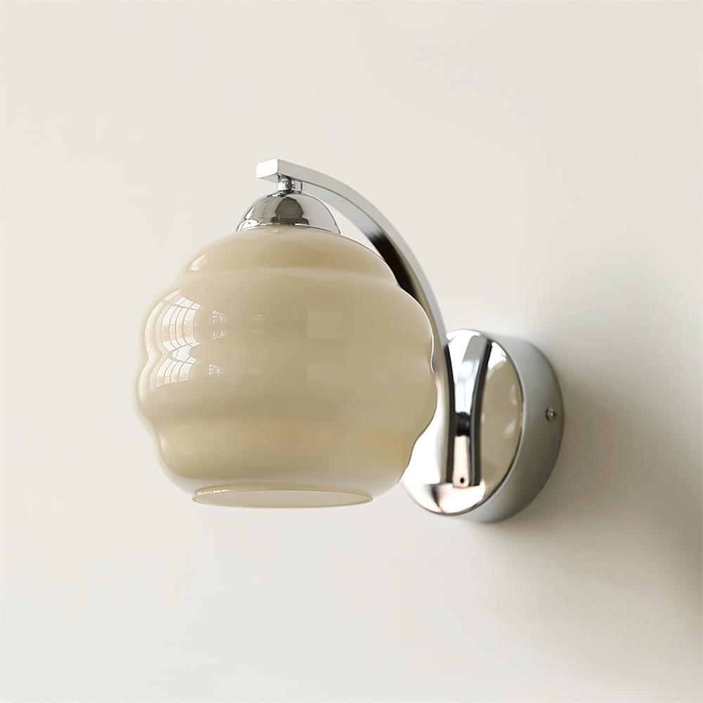 Art Deco Wall Sconce | Elegant Vintage Design with Warm Glass Shades 11