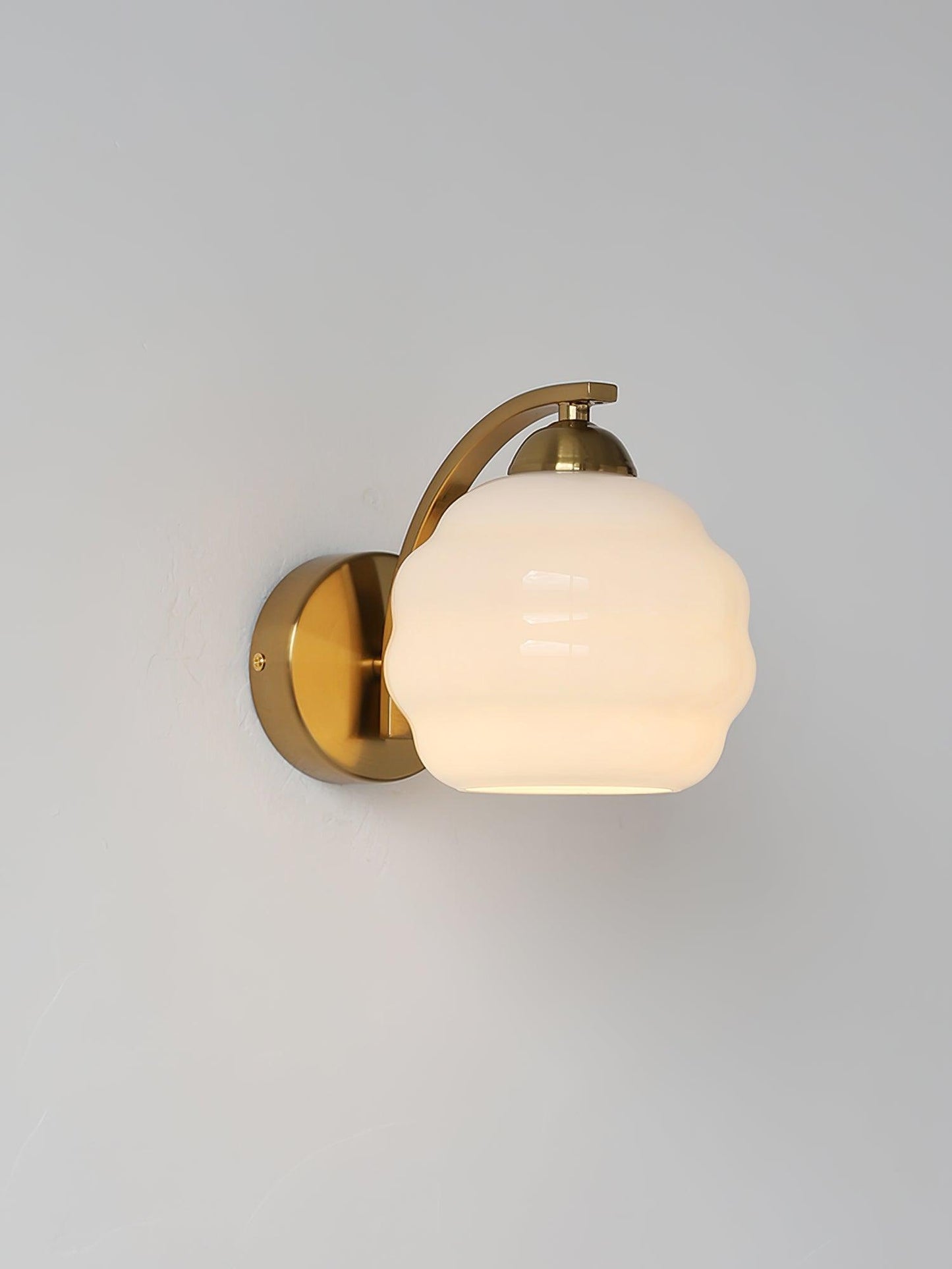 Art Deco Wall Sconce | Elegant Vintage Design with Warm Glass Shades 3