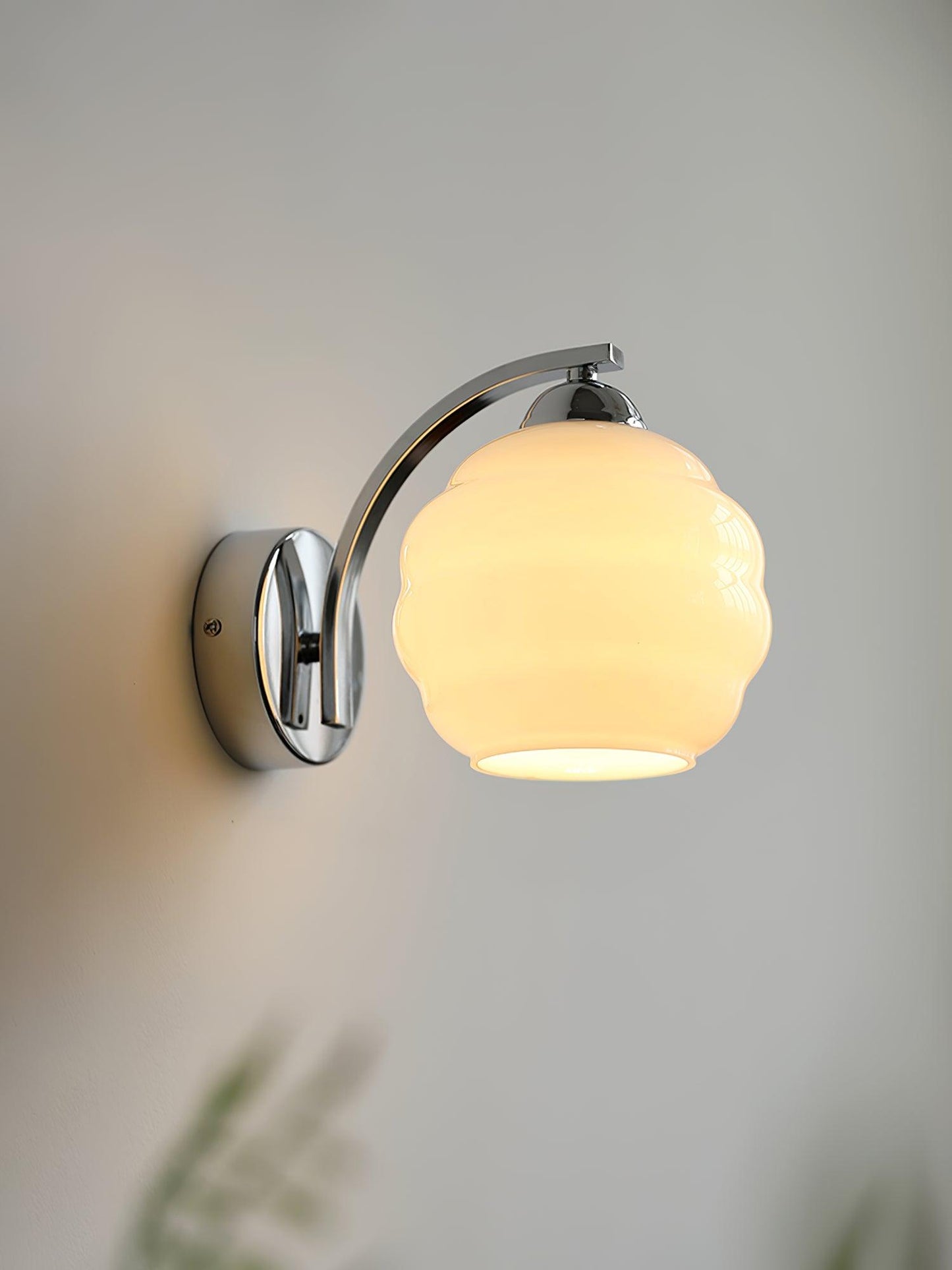 Art Deco Wall Sconce | Elegant Vintage Design with Warm Glass Shades 4