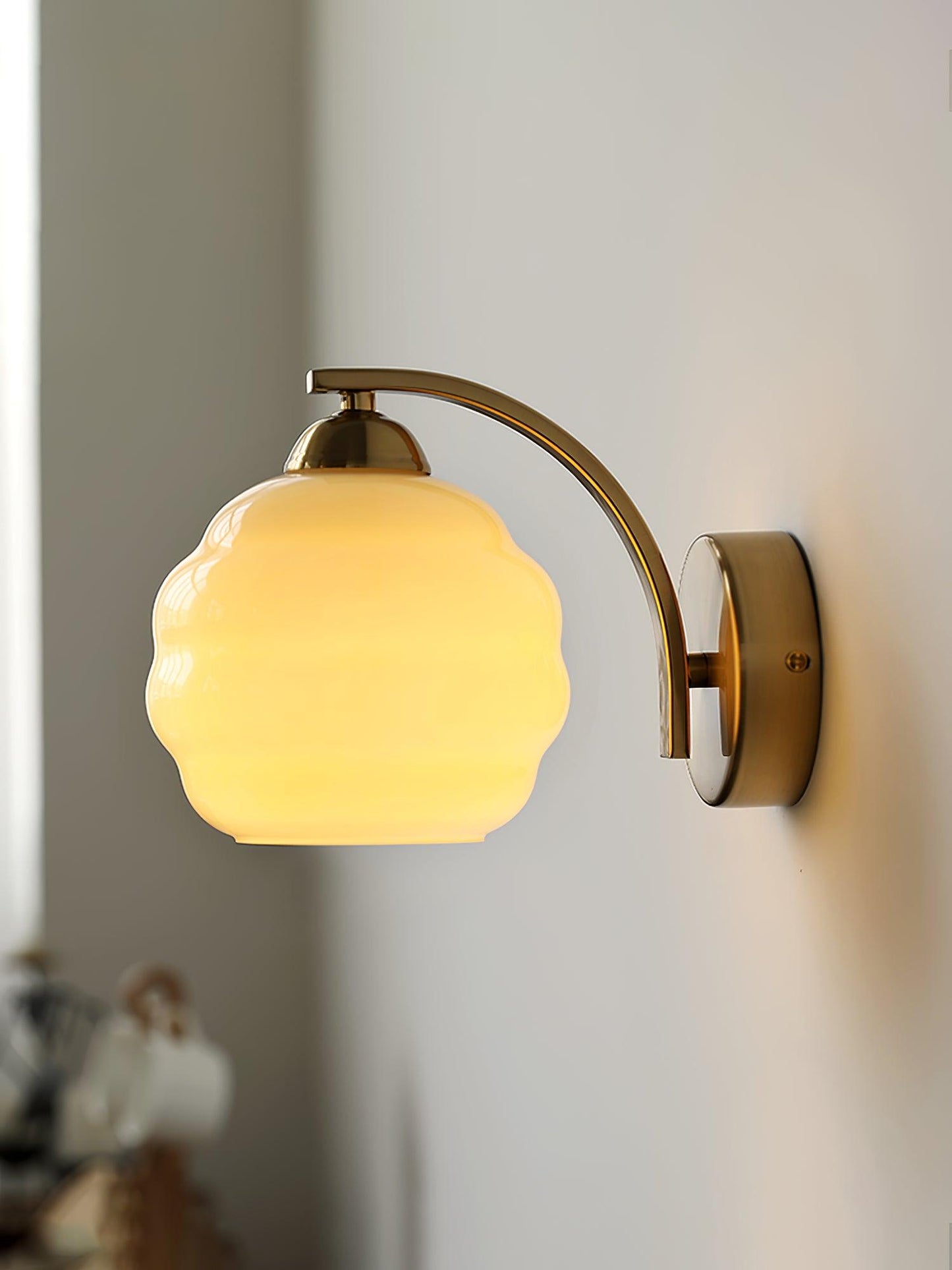 Art Deco Wall Sconce | Elegant Vintage Design with Warm Glass Shades 5