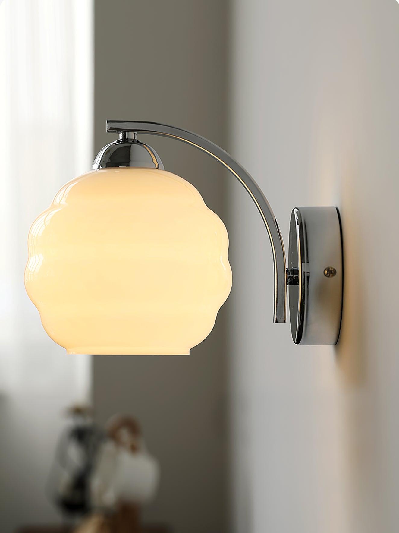 Art Deco Wall Sconce | Elegant Vintage Design with Warm Glass Shades 6
