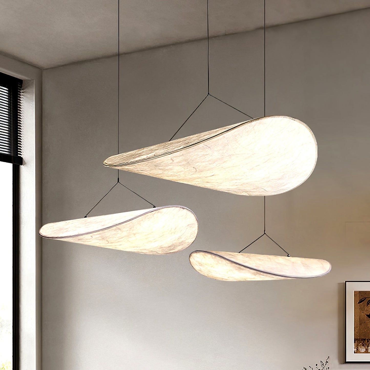 Pendant Light | Modern LED Fixture with Recyclable Tyvek Shade 19