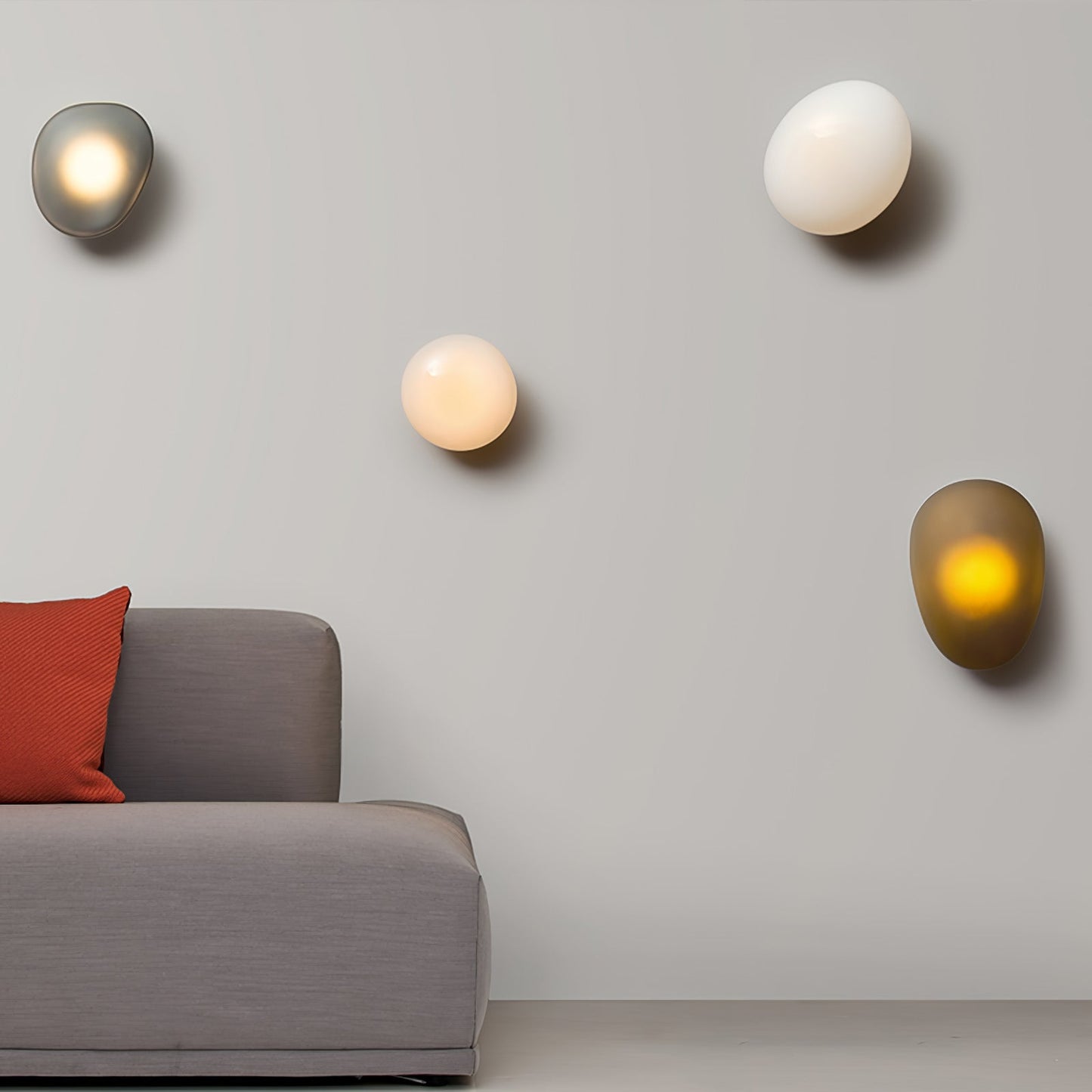 Bubble Glass Wall Sconce | Sculptural Design with Integrated LED Lighting 4