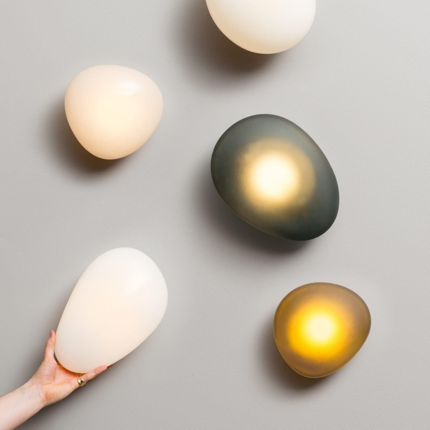 Bubble Glass Wall Sconce | Sculptural Design with Integrated LED Lighting 7
