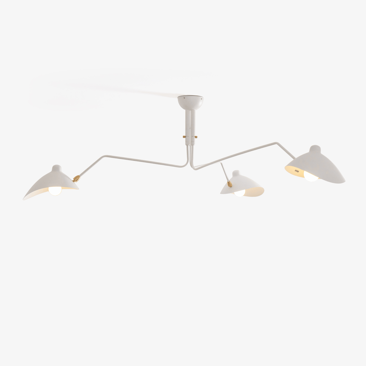 Three Arm Ceiling Lamp | Dynamic Sculptural Design for LED and Edison Bulbs 2