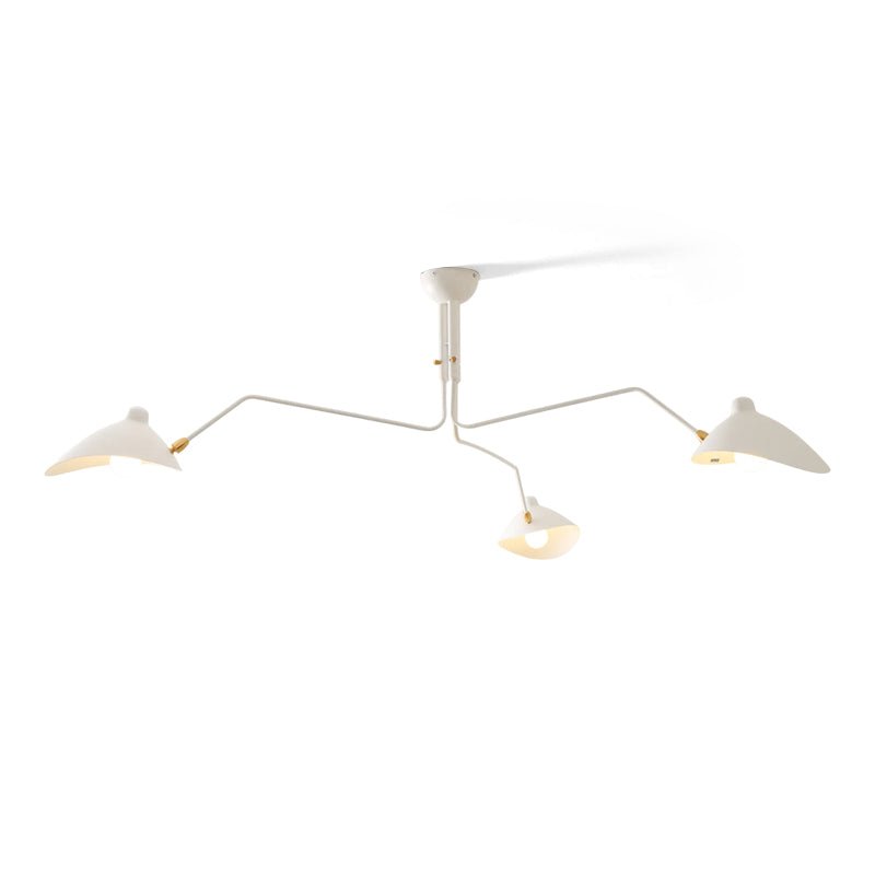 Three Arm Ceiling Lamp | Dynamic Sculptural Design for LED and Edison Bulbs 11