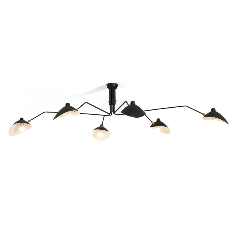 Three Arm Ceiling Lamp | Dynamic Sculptural Design for LED and Edison Bulbs 12