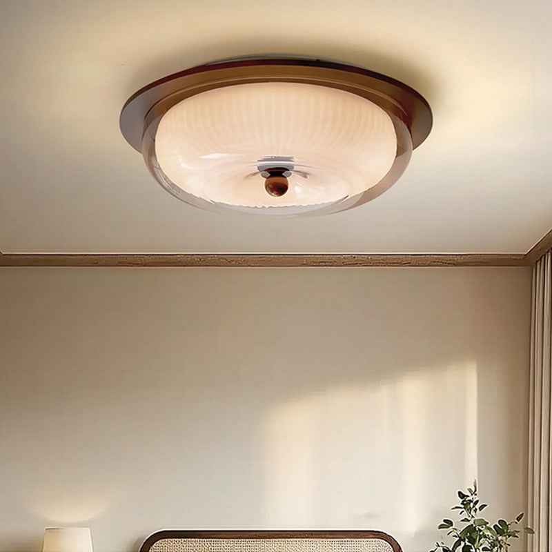 Ceiling Lamp | Minimalist Glass and Wood Design for Modern Spaces 3