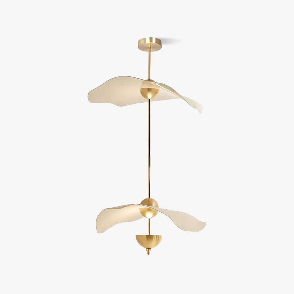 Double Biscuit Pendant Light | Modern Metal & Acrylic Hanging Lights with Adjustable LED 2