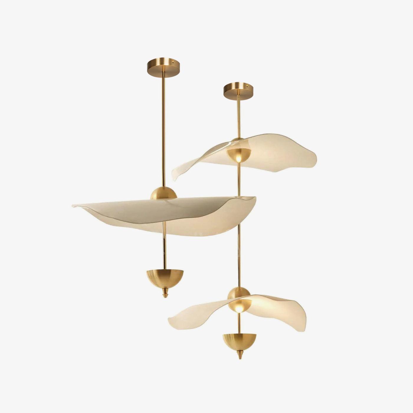 Double Biscuit Pendant Light | Modern Metal & Acrylic Hanging Lights with Adjustable LED 6