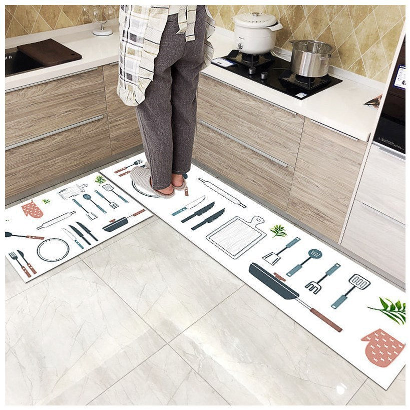 Hand-Woven Kitchen Mats | Oil-Proof Design for Easy Maintenance 3