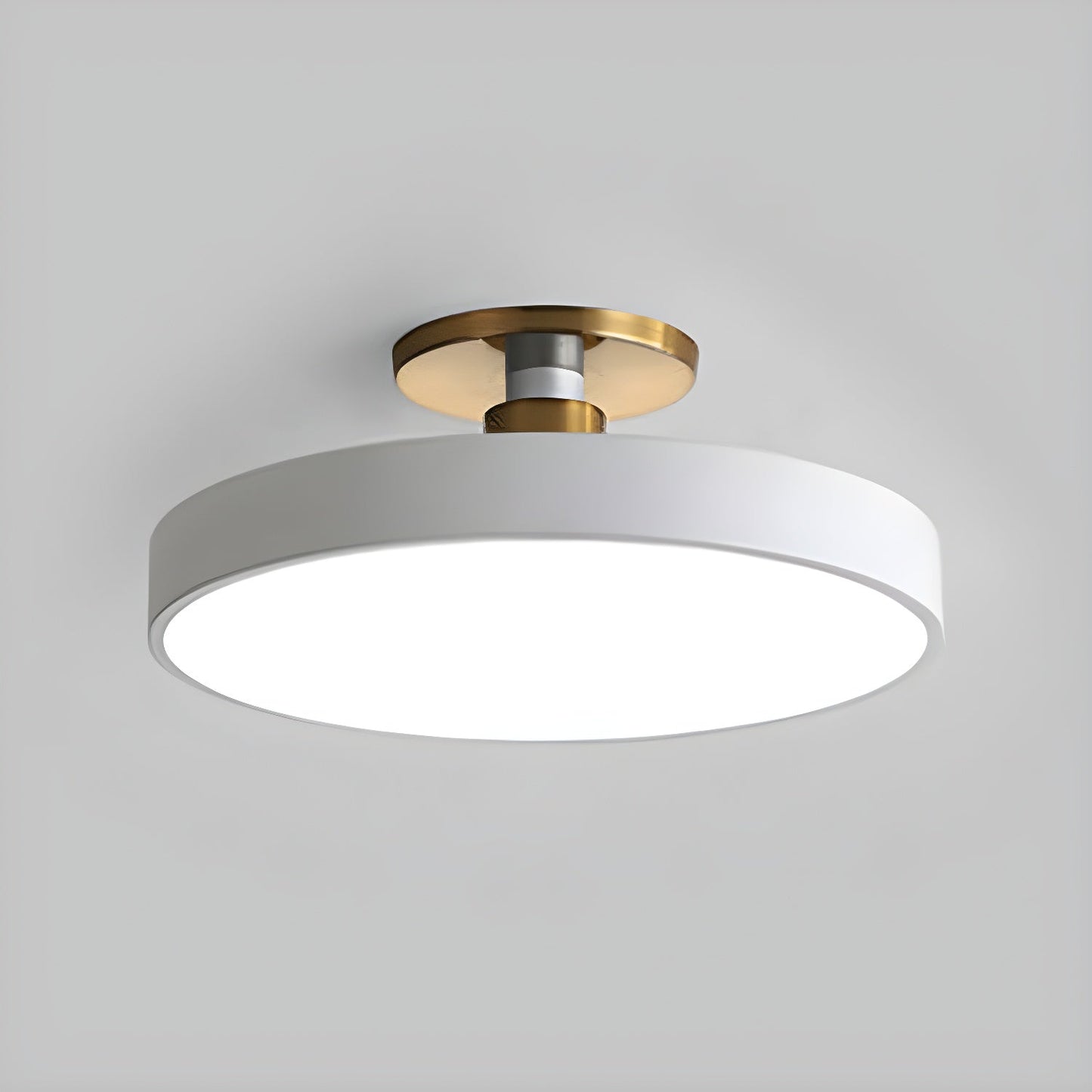 Flush Mount Ceiling Light | Elegant Black and Gold Design with Soft LED Illumination 12