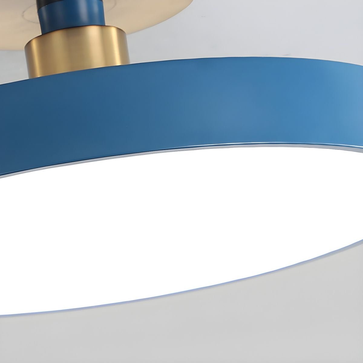 Flush Mount Ceiling Light | Elegant Black and Gold Design with Soft LED Illumination 5