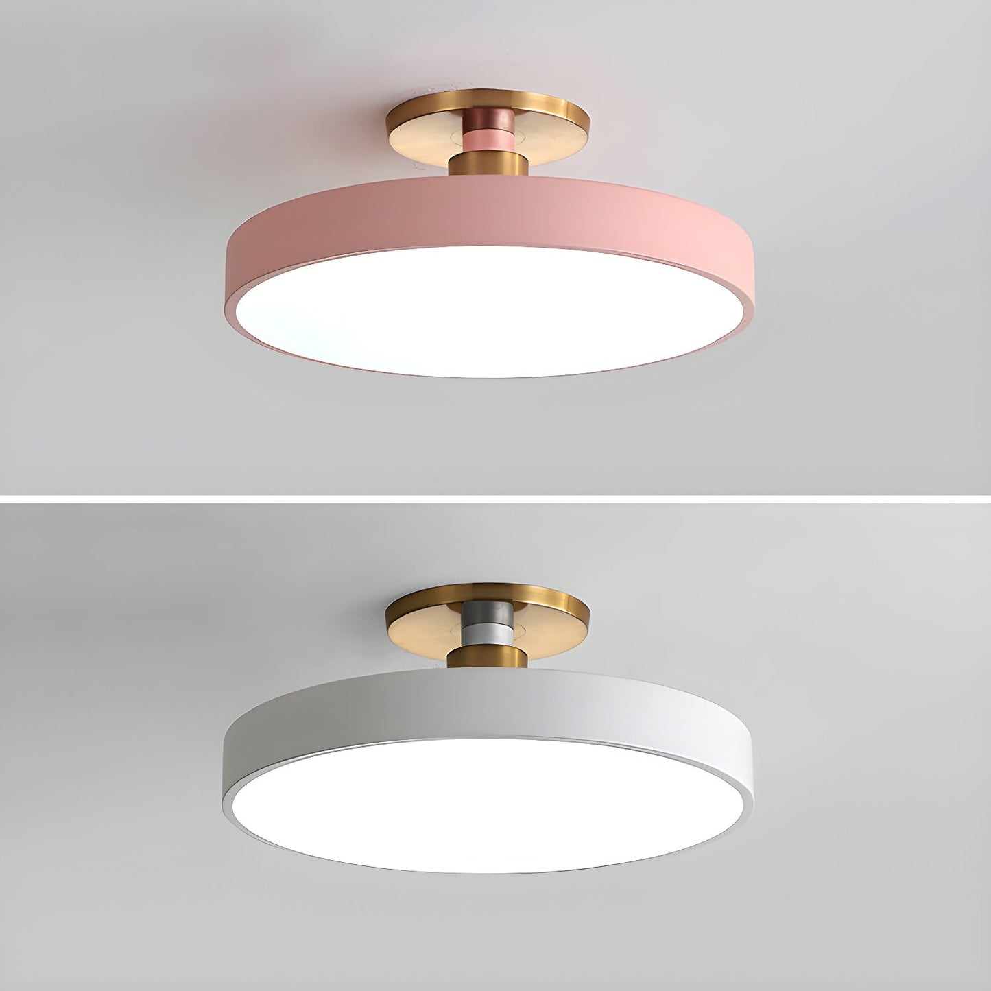 Flush Mount Ceiling Light | Elegant Black and Gold Design with Soft LED Illumination 9