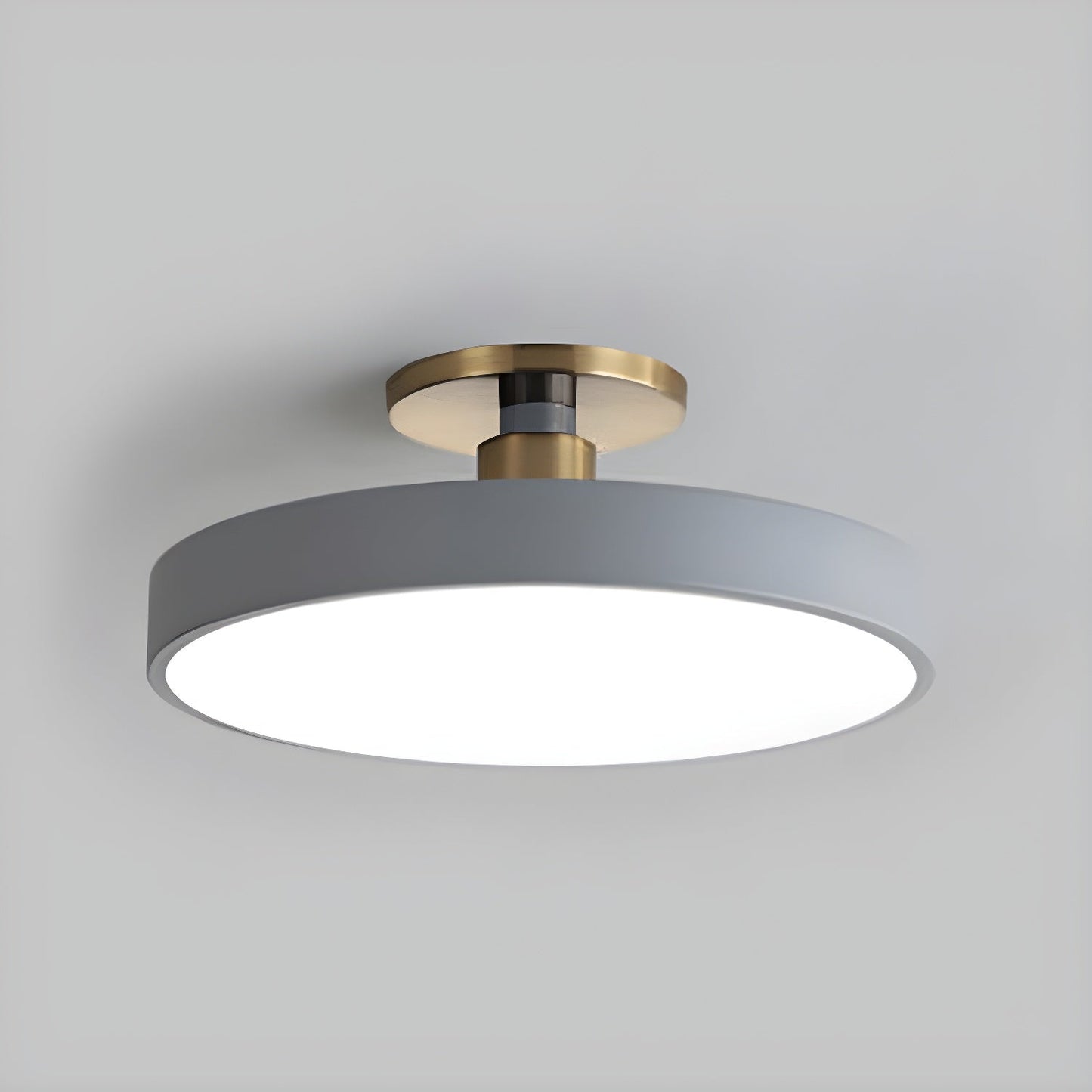 Flush Mount Ceiling Light | Elegant Black and Gold Design with Soft LED Illumination 10