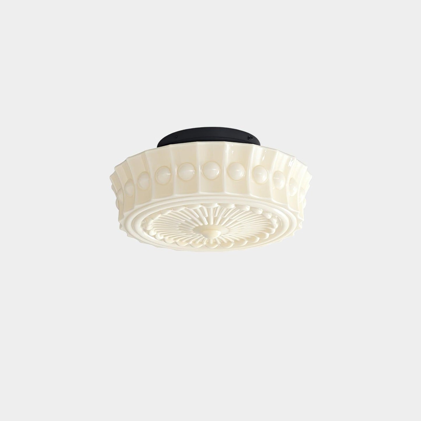 Flush Mount Ceiling Light | Stylish Metal and Glass Design for Indoor Spaces 11