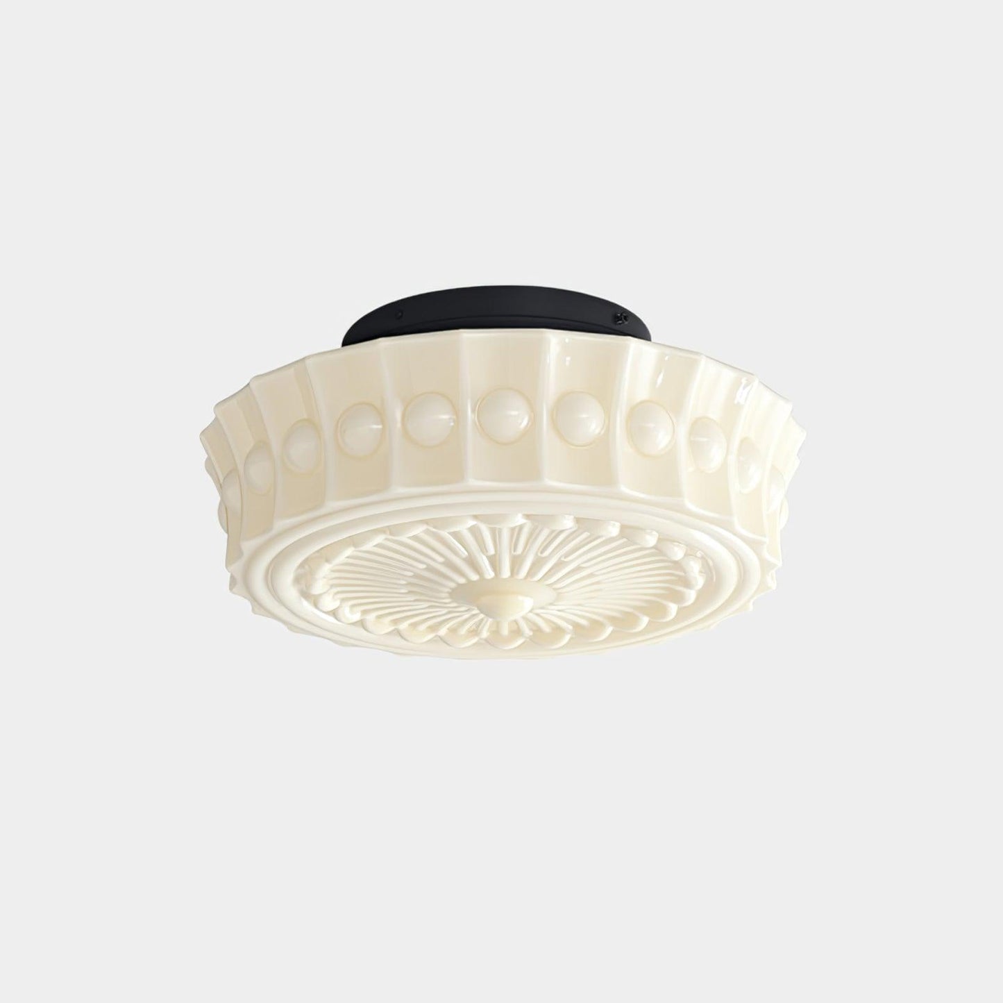 Flush Mount Ceiling Light | Stylish Metal and Glass Design for Indoor Spaces 12