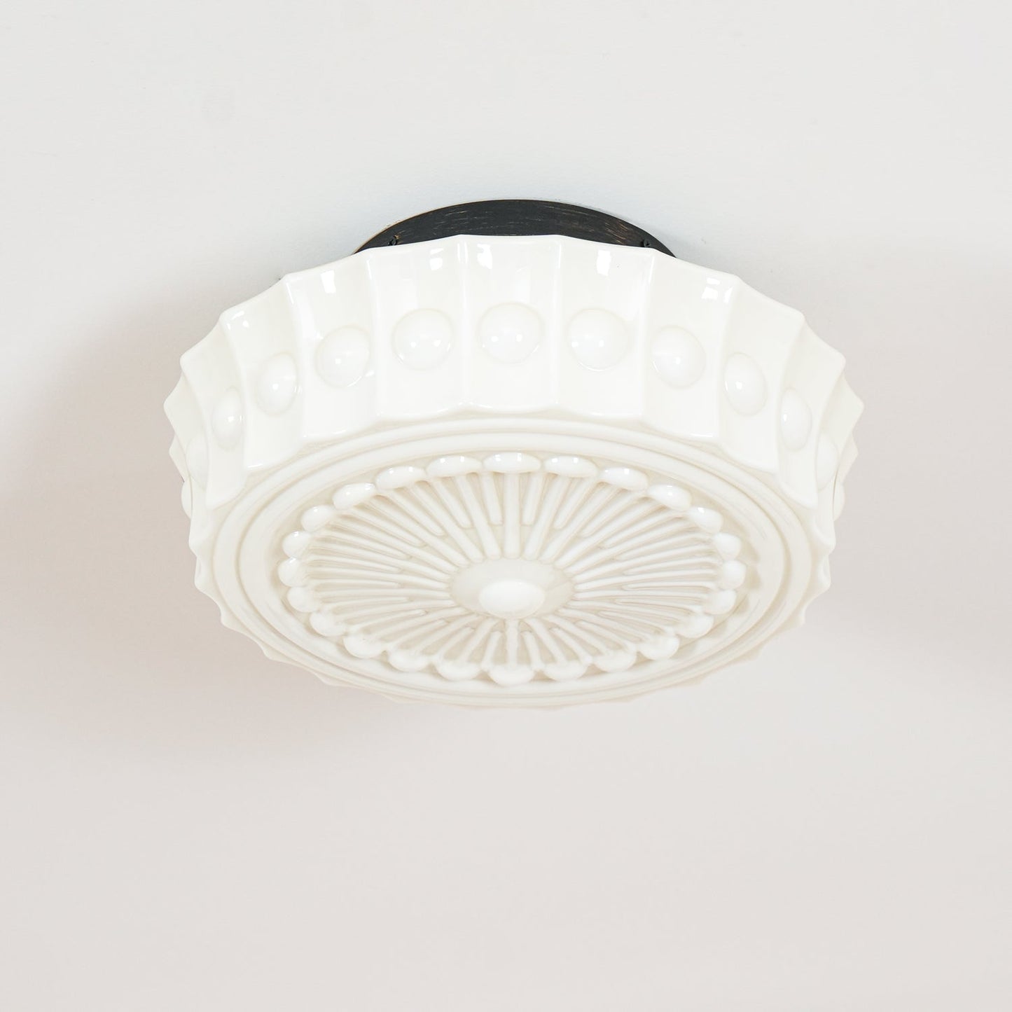 Flush Mount Ceiling Light | Stylish Metal and Glass Design for Indoor Spaces 7