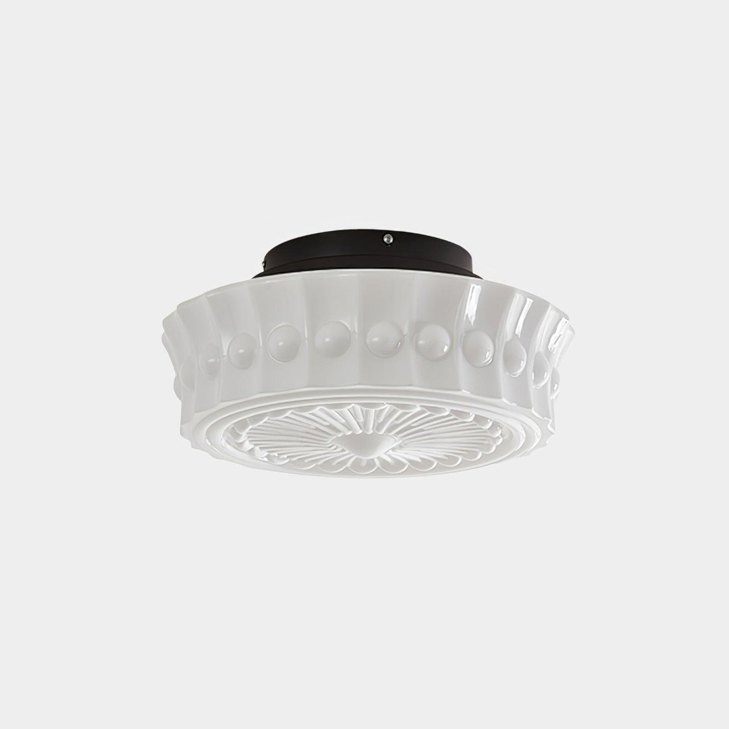 Flush Mount Ceiling Light | Stylish Metal and Glass Design for Indoor Spaces 10