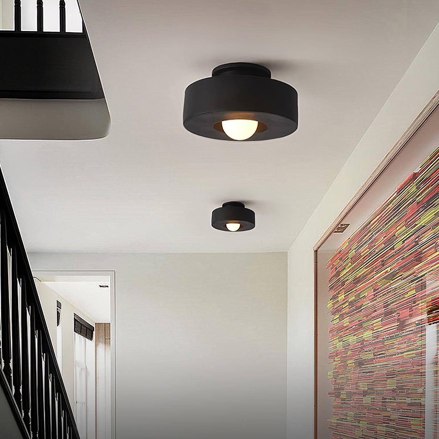 Flush Mount Ceiling Light | Hand-Built Resin Design with LED Compatibility 3