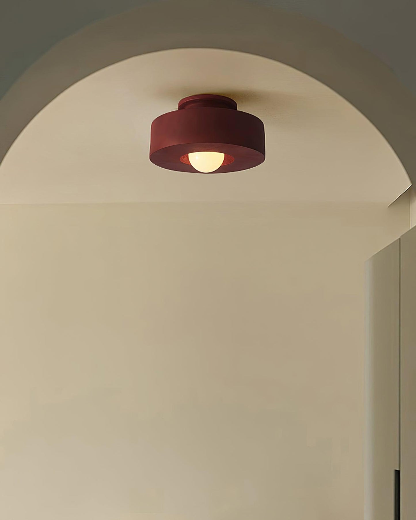 Flush Mount Ceiling Light | Hand-Built Resin Design with LED Compatibility 5