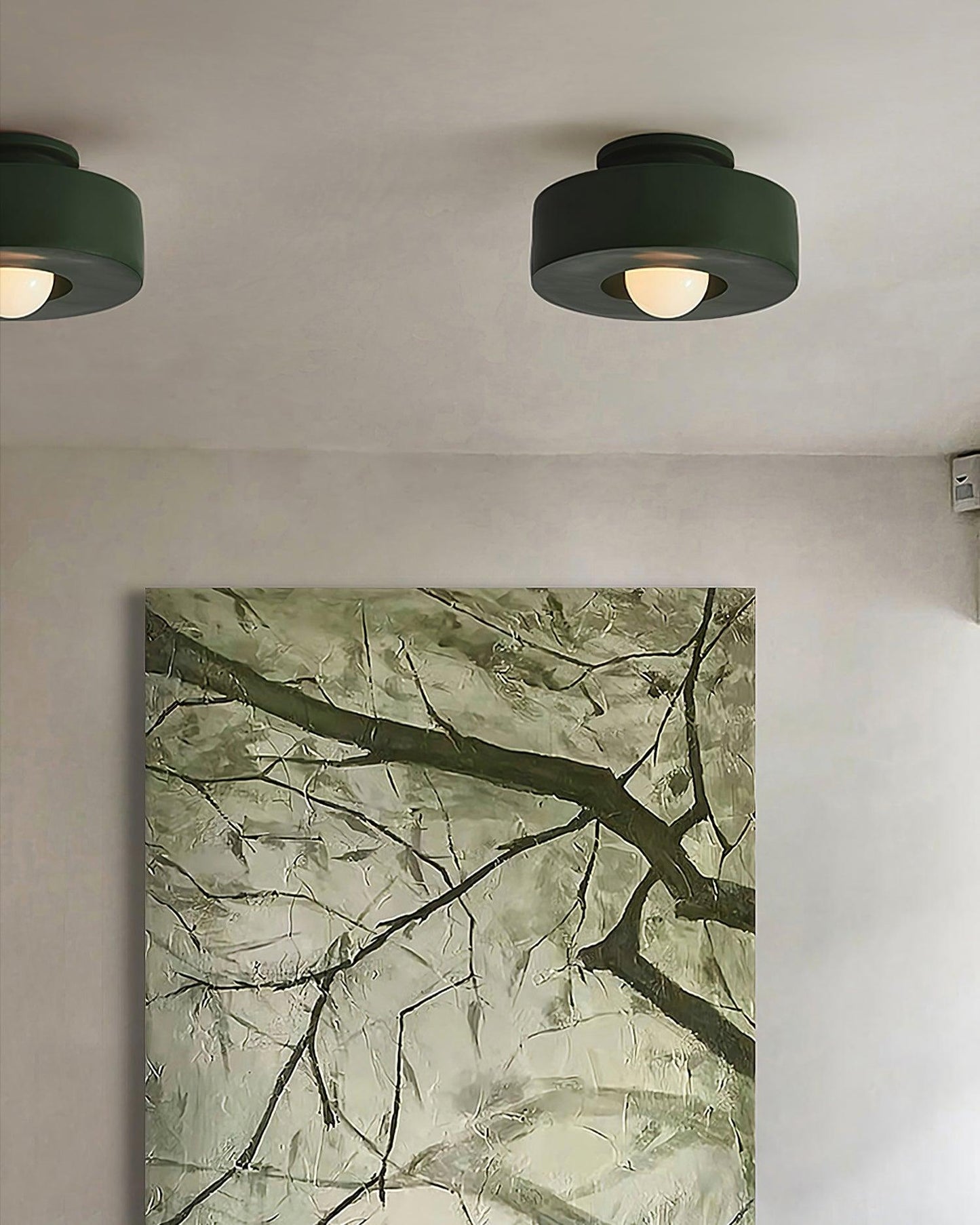 Flush Mount Ceiling Light | Hand-Built Resin Design with LED Compatibility 7