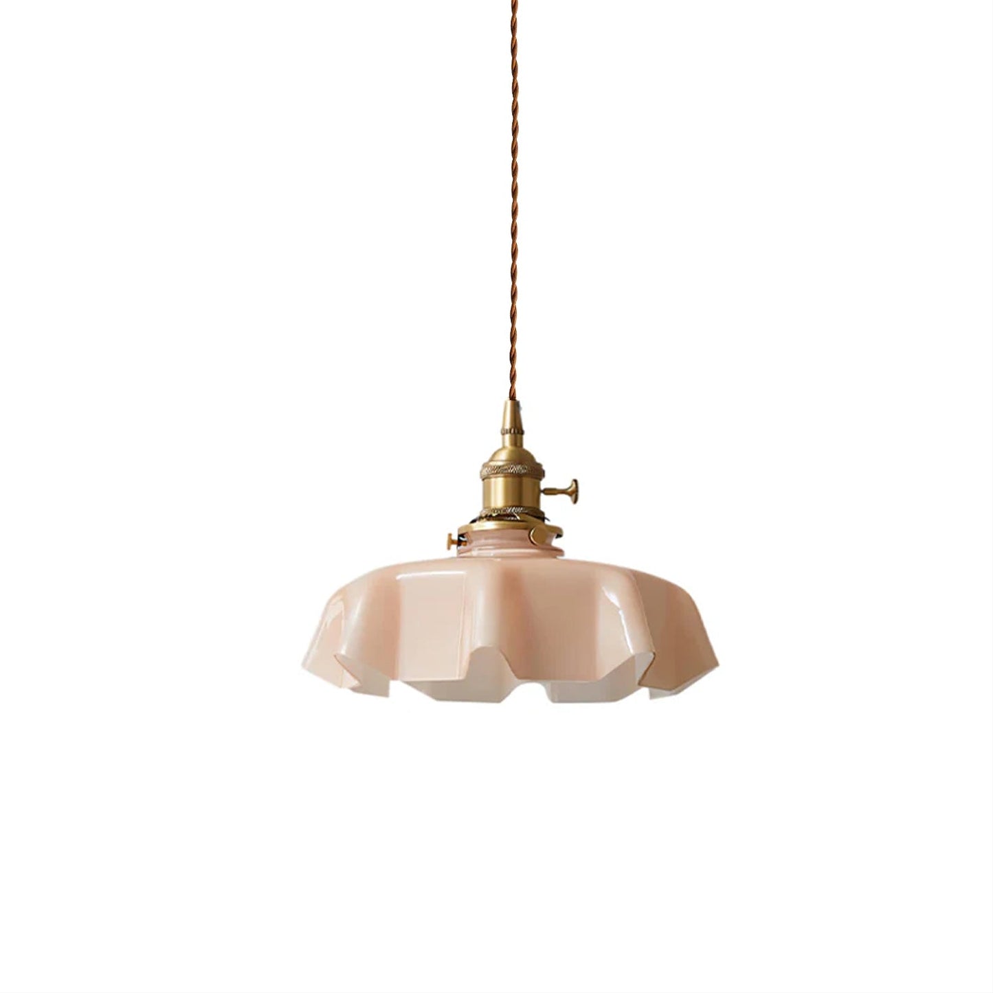Vintage Pendant Light | Elegant Pleated Ceramic Shade for Kitchen Lighting 12