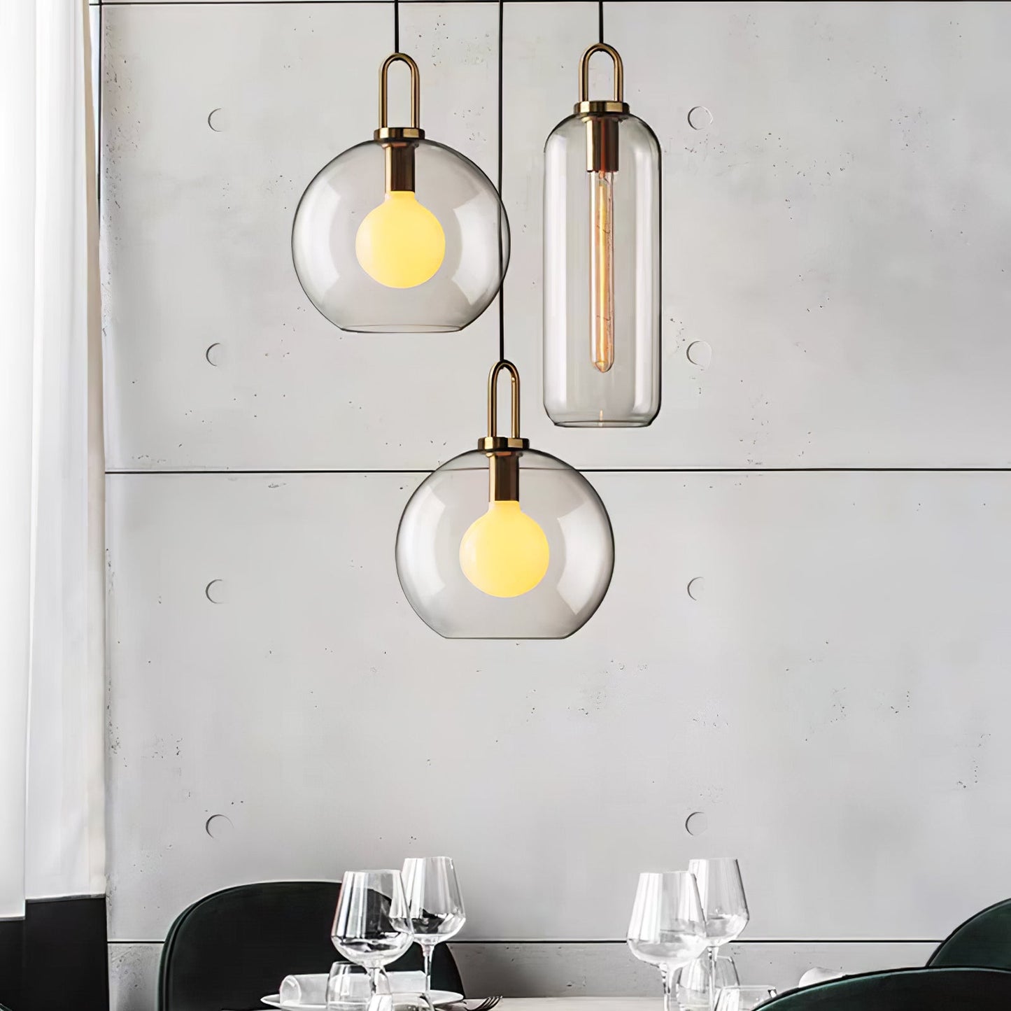 Glass Pendant Lighting | Adjustable Height with Elegant Design for Cozy Spaces 3