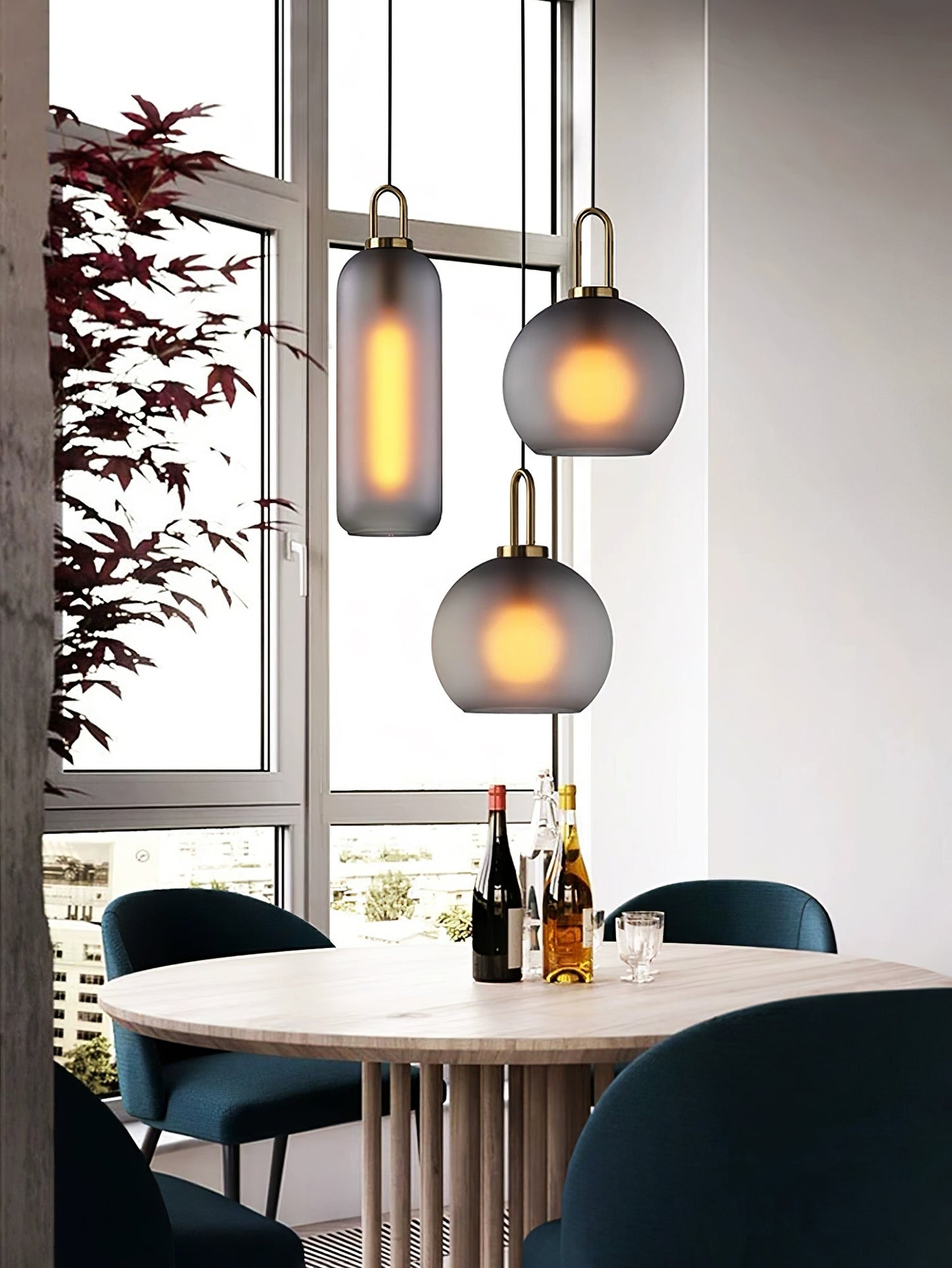 Glass Pendant Lighting | Adjustable Height with Elegant Design for Cozy Spaces 4