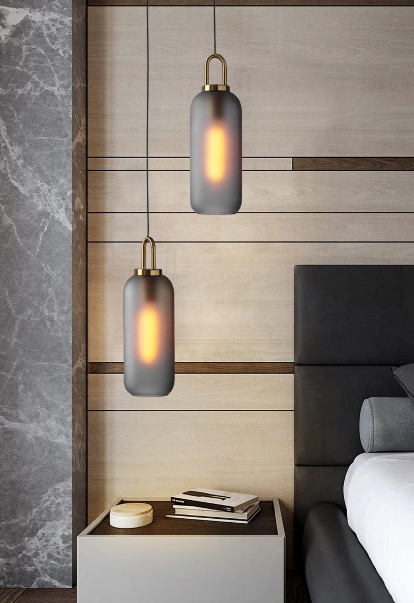 Glass Pendant Lighting | Adjustable Height with Elegant Design for Cozy Spaces 9