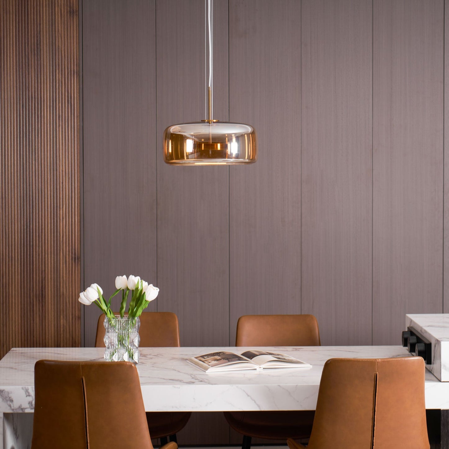 Glass Pendant Lamp | Adjustable Modern Lighting for Kitchen Island 4