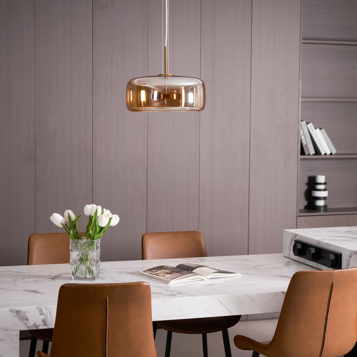 Glass Pendant Lamp | Adjustable Modern Lighting for Kitchen Island 7