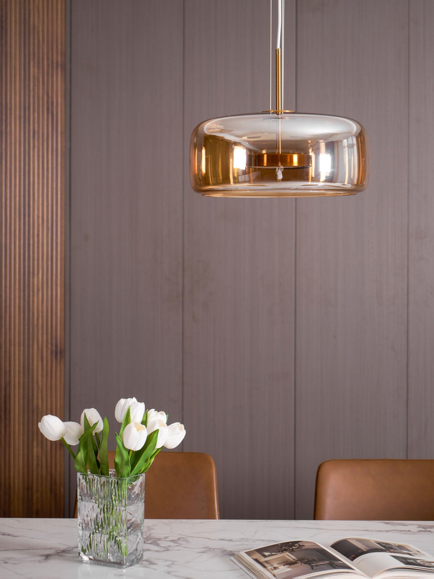 Glass Pendant Lamp | Adjustable Modern Lighting for Kitchen Island 8