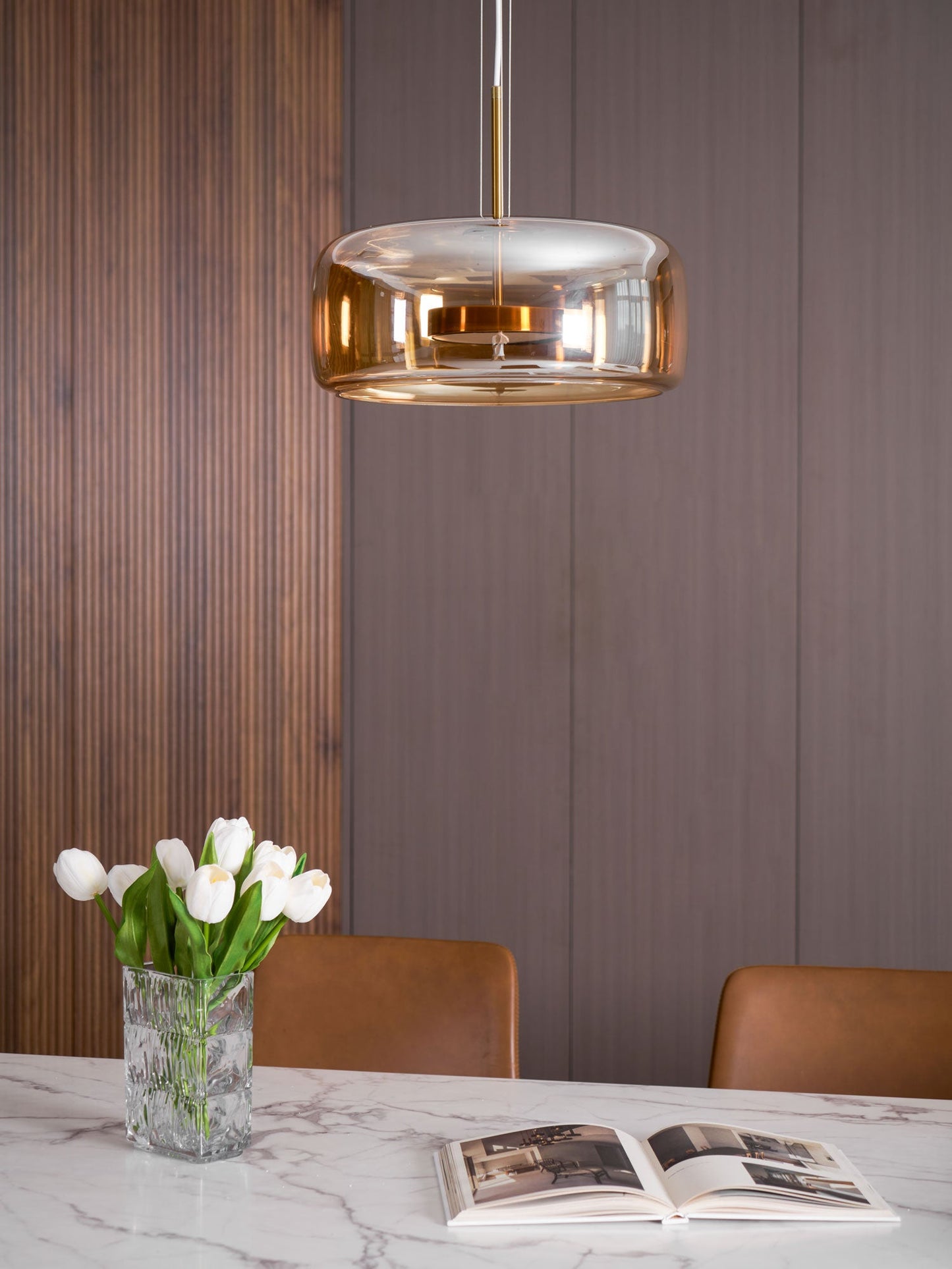 Glass Pendant Lamp | Adjustable Modern Lighting for Kitchen Island 9