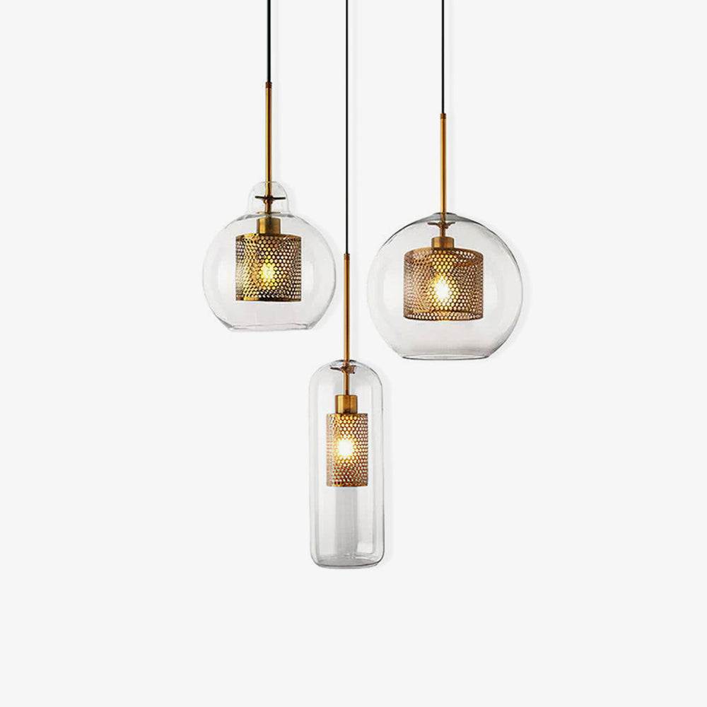 Glass Pendant Light | Adjustable Height for Customizable Style 2