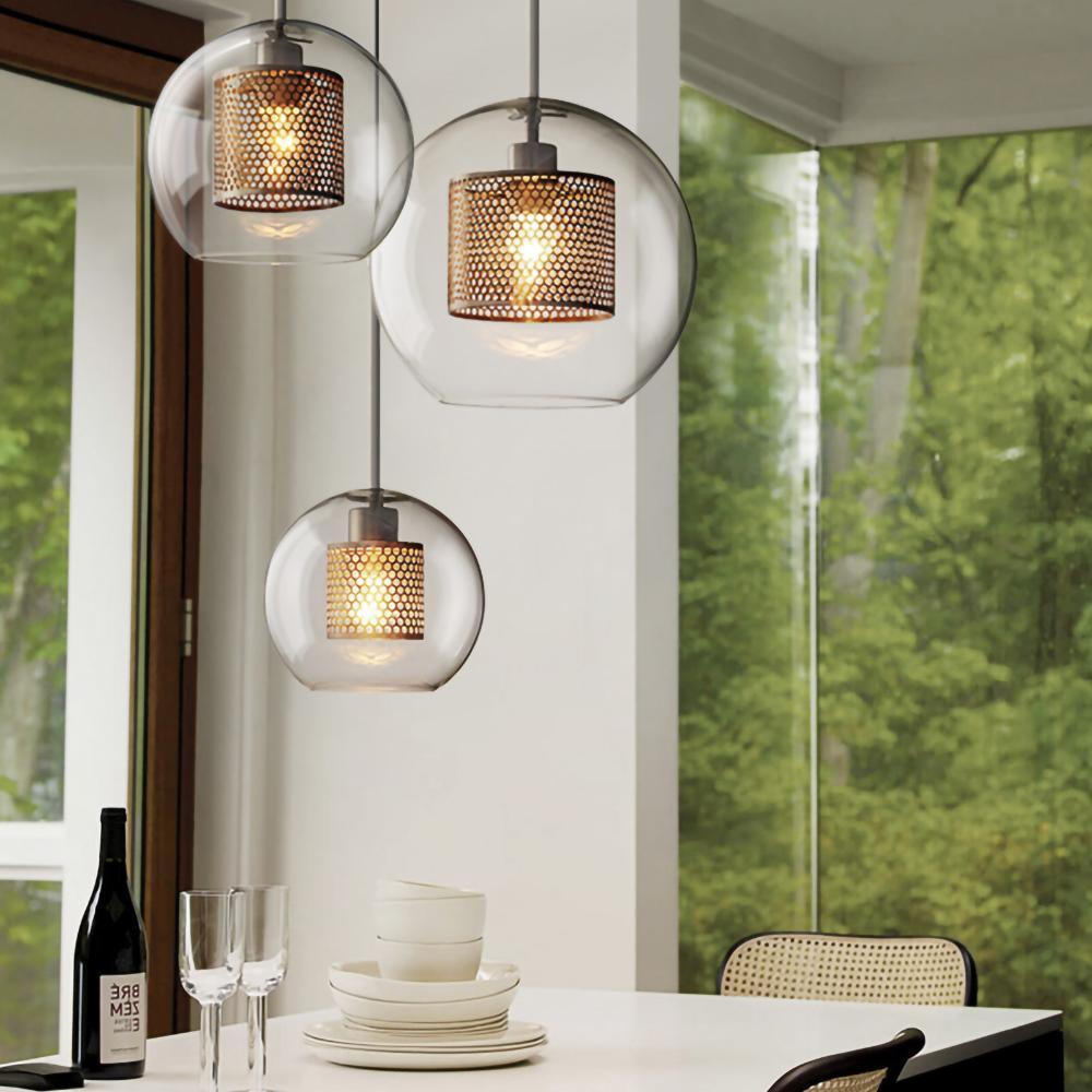 Glass Pendant Light | Adjustable Height for Customizable Style 4