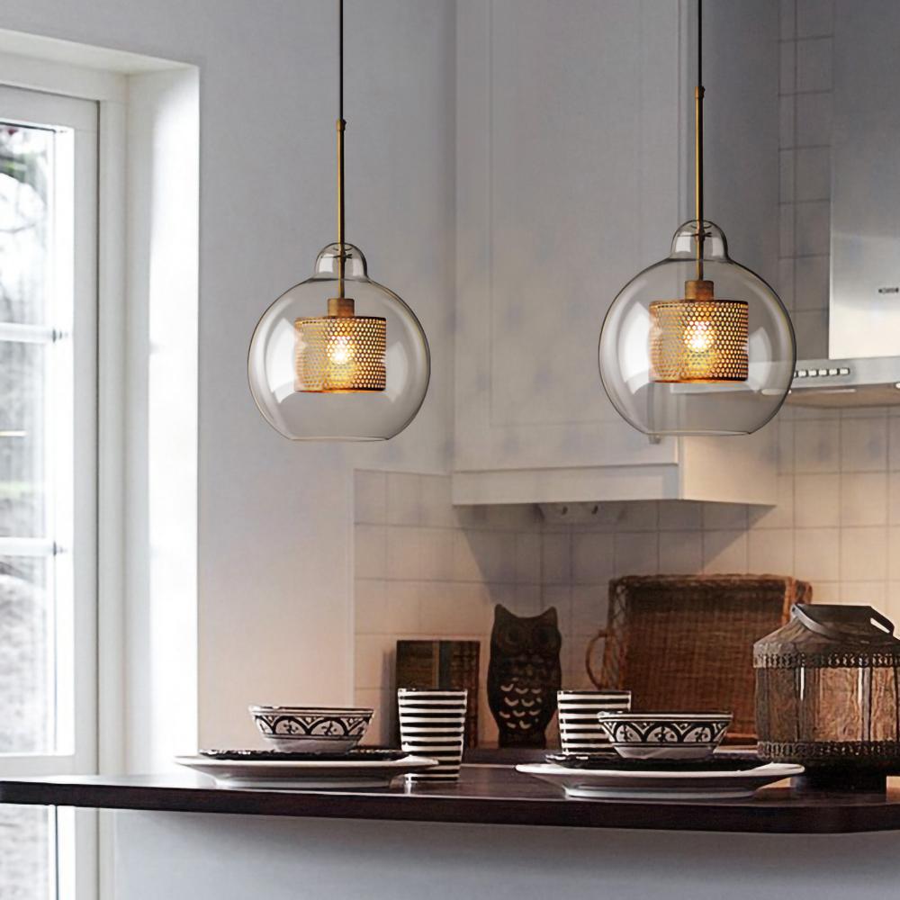 Glass Pendant Light | Adjustable Height for Customizable Style 6