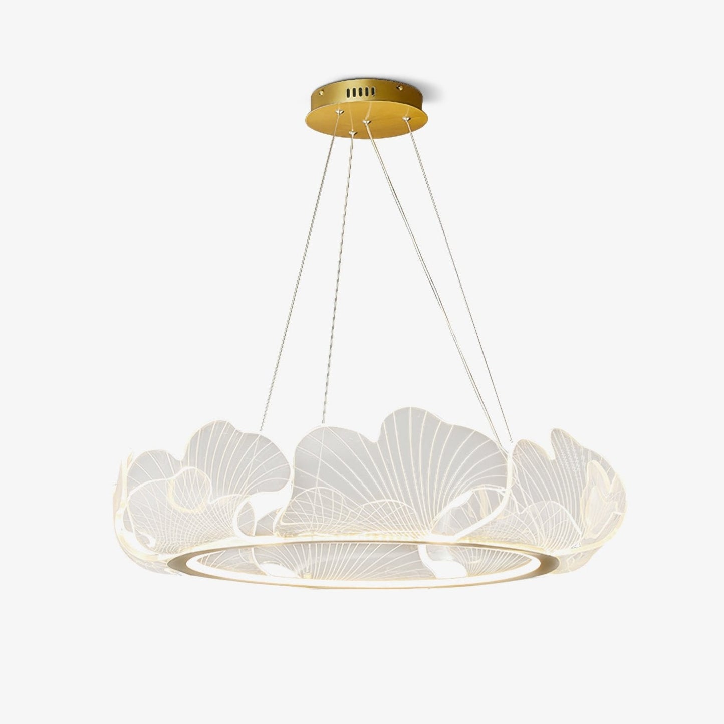 Sea Chandelier | Elegant Leaf Design with Dimmable LED Lighting 15